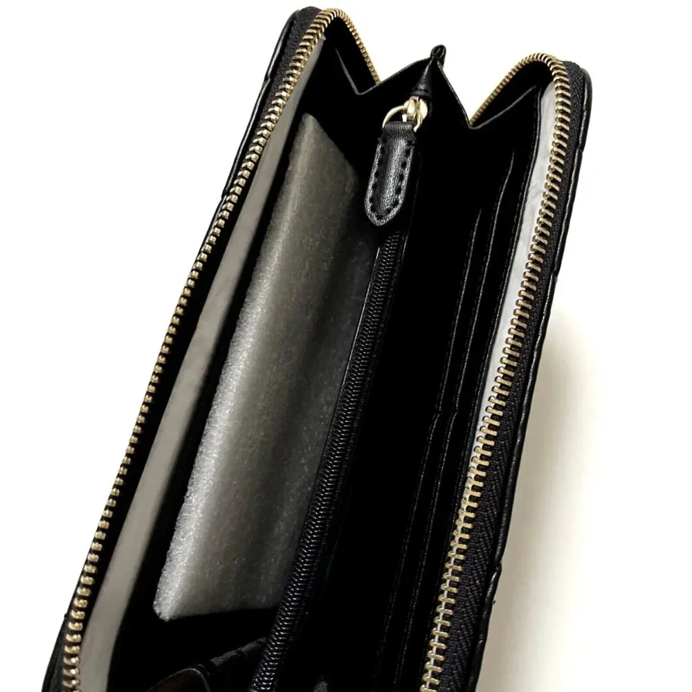 NWT DKNY Veronica Quilted Crossbody Shoulder Bag + Matching Wallet Set Black